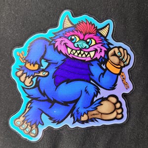 My Pet Monster Holographic Glow-in-the-Dark Sticker