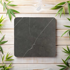 Quartz Cutting Board, Handmade, Cheese tray, Pastry boards, Gift for engagement, Display Board, or Wedding, Broadway Black Leather Finish