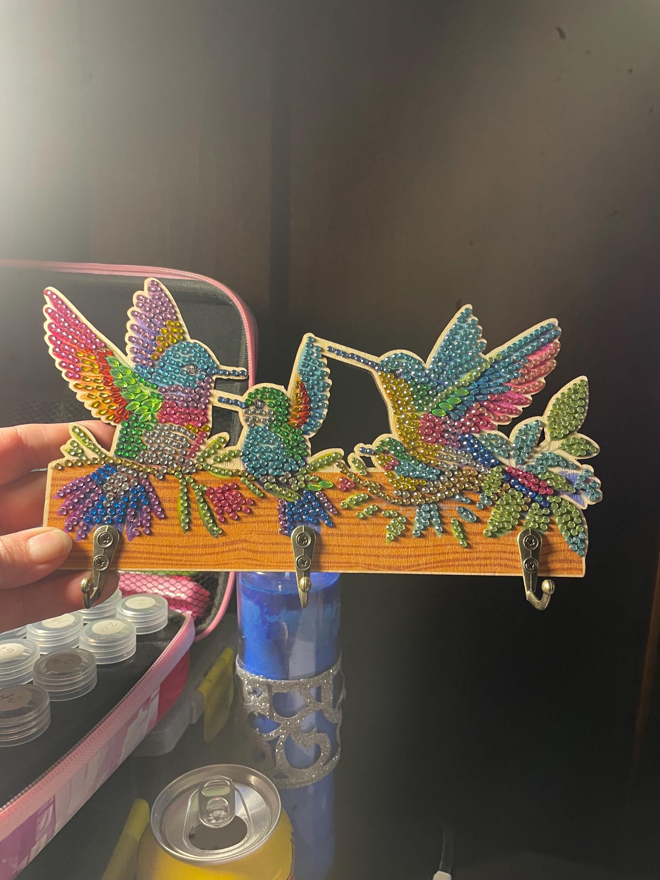 Hummingbird Diamond Art Key Holder - Etsy