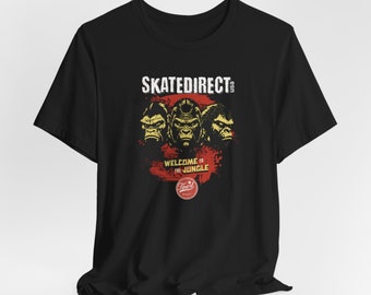 Camiseta de manga corta unisex Bienvenido a la jungla de SkatedirectUsa