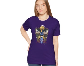 Camiseta de manga corta unisex Guardian of the Moon de Sopro de SkatedirectUsa