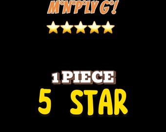 MonoGo! 5 Star Sticker (1pc per order)( Prestige not included)