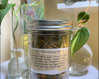 Mélange et teinture de thé en feuilles anti-inflammatoires