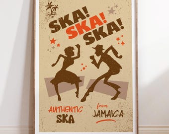 The Specials Madness TWO TONE 1979 UK Tour Poster. Ska Wall Art