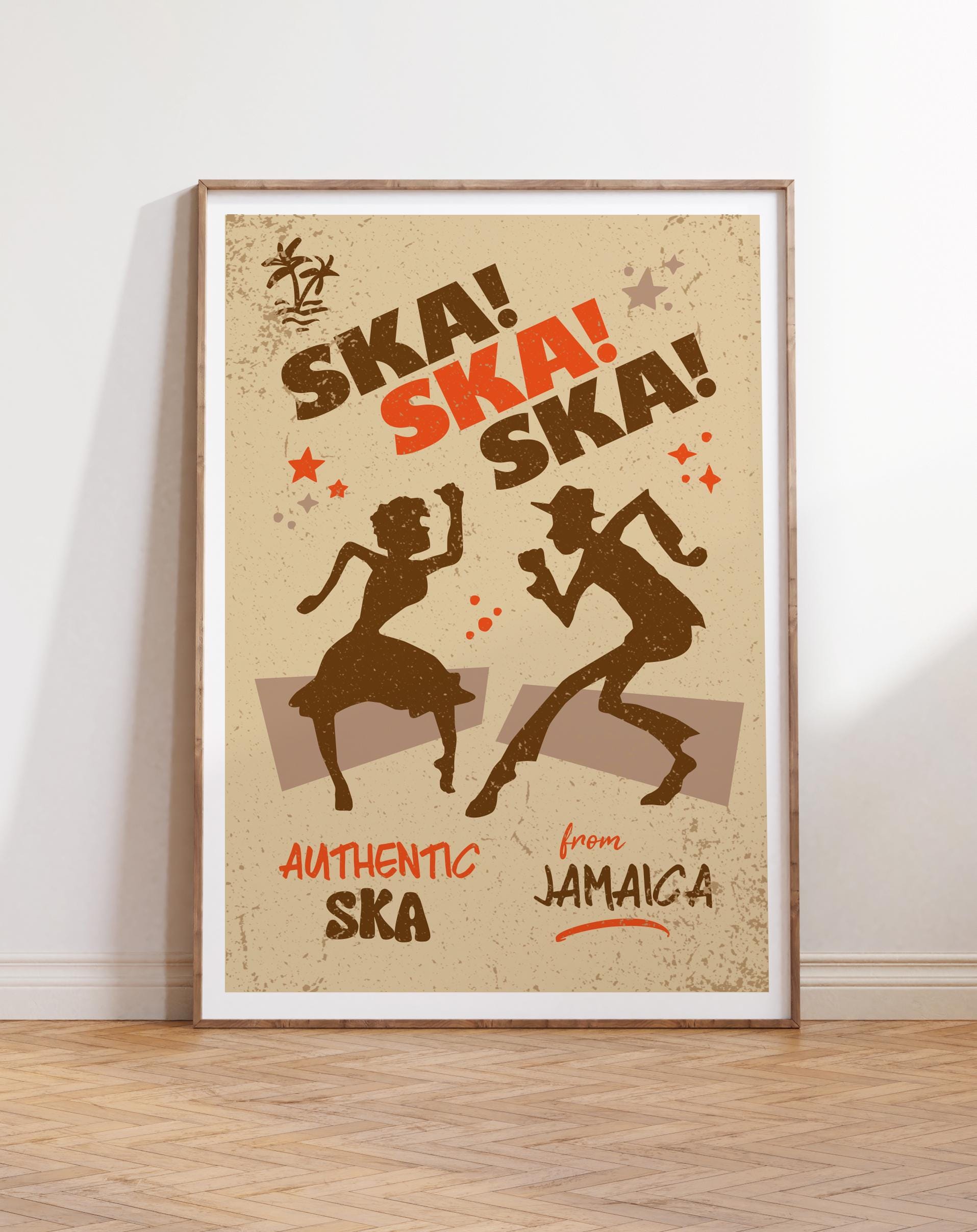 Jamaican SKA Poster: Retro Vintage Style Wall Art - Etsy