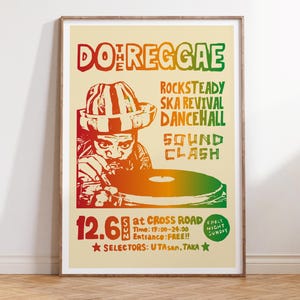 Jamaikanische Dancehall Kunstdruck - Fine Art Giclée Poster | Perfekte Wohnkultur