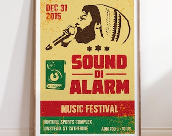 Sound Di Alarm Jamaican Dancehall Art Print