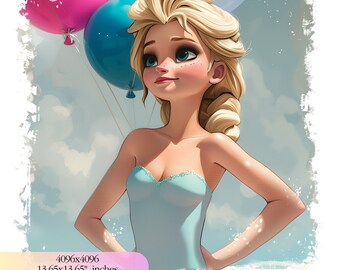 Frozen Pool Party clipart, Frozen PNG, Elsa Png, Frozen Characters, Summer Png, Frozen Birthday, Instant download