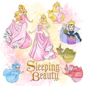Doornroosje png-aquarel, aurora png clipart, Doornroosje png clipart, prinses Aurora, fee