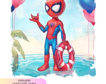 Spidey Clipart Bundle, Spidey and his Amazing Friends PNG, Spidey Watercolor, Superhero PNG, Spiderman Png, Spiderman Clipart