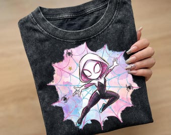 Spidey Gwen Png , Spidey and his Amazing Friends PNG, Spider-Gwen Watercolor PNG: Superhero Clipart (Digital Download)