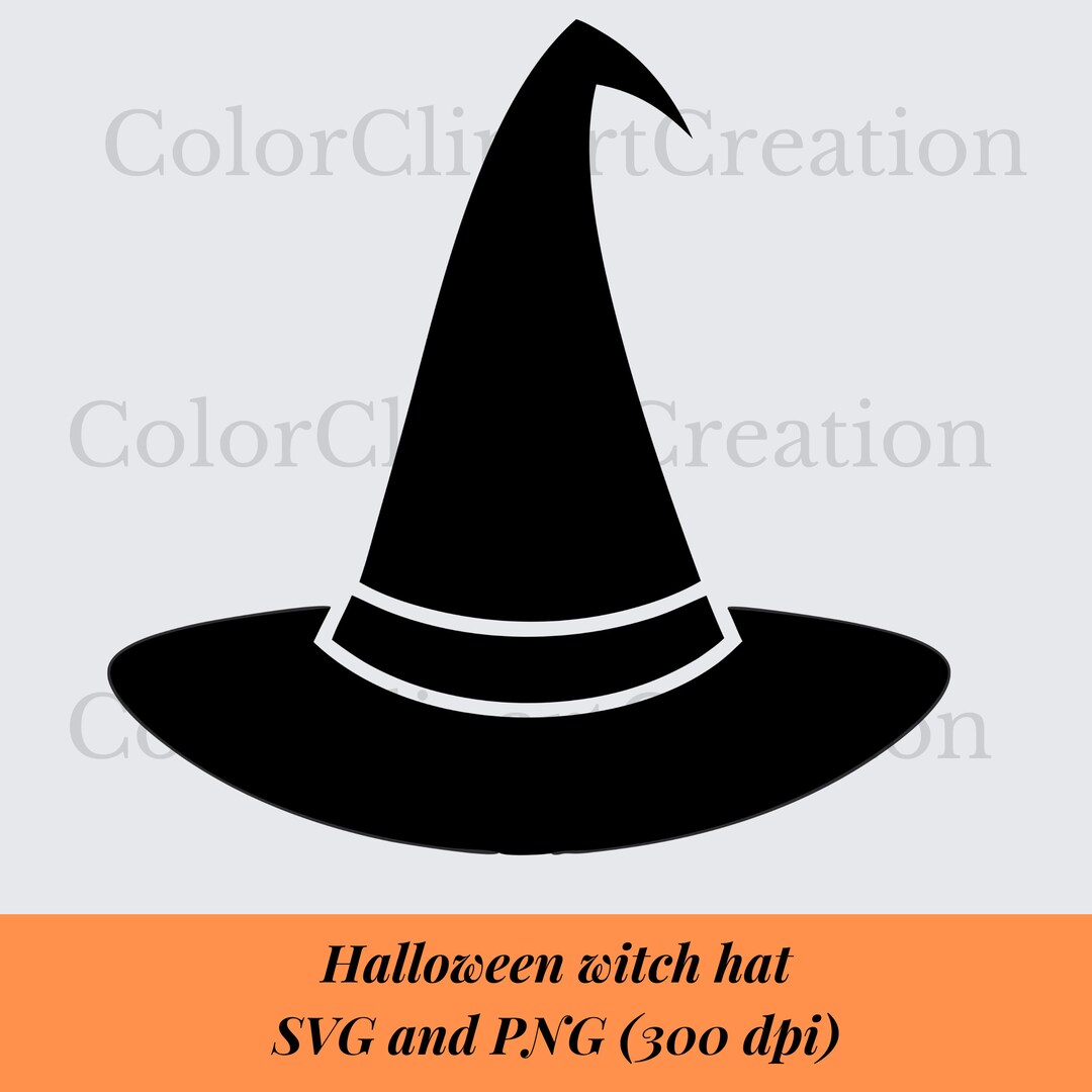 Witch Vector, Cricut Witch Hat, Witch Hat Silhouette, Clipart Witch Hat