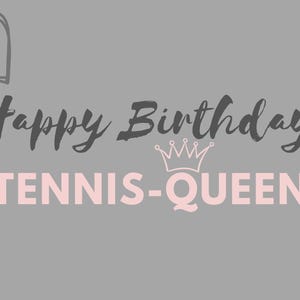 Birthday card tennis