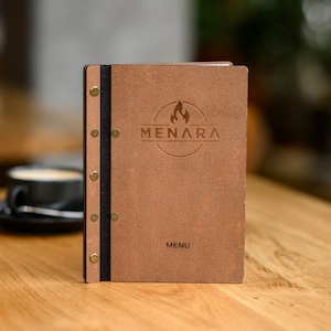 Pochette pour menu de restaurant avec personnalisation, support de menu avec gravure, couverture de menu pour tableau de menu de café, folio pour menu pour carte des vins