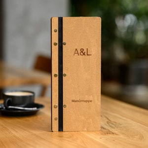 Couverture de menu personnalisée, support de menu avec logo en relief, tableau de menu personnalisé, pochette pour menu, support de menu de carte des vins, couverture de menu de boissons