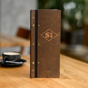 Tableau de menu, folio de menu de restaurant, livre de menus, menu personnalisable, pochette de menu en bois, tableau de menu de bar, couverture de menu de whisky, menu minimaliste