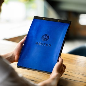 Schowek na menu z tłoczoną skórą, spersonalizowany uchwyt na menu odpowiedni do arkuszy A4/US Letter, niestandardowy uchwyt na menu, tablica menu na listę win