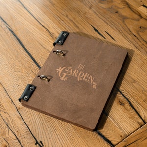 Pasta de menu com fichário de argolas, porta-menu com logotipo, pasta de menu para folhas trocáveis, capa de menu para cafeteria