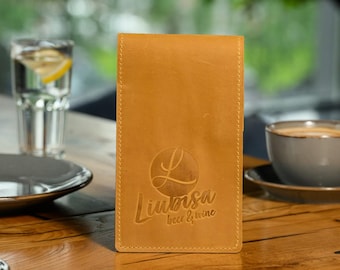 Personalized Hospitality Essentials, Custom Server Book with Pen Holder and Functional Features