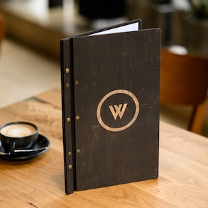 Portamenús, Tablero de menú, Menú rústico, Carpeta de menú, Cubierta de menú personalizada, Libro de menú, Carta de vinos personalizada, Carpeta de menú de madera, Menú de cena
