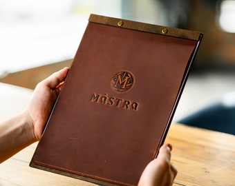 Personalisierte Leder Menü Bord, Custom Restaurant Menü
