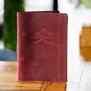 Funda de cuero para menú con mecanismo de anillas, funda para menú de restaurante, libro para menú de bebidas, soporte para menú personalizado, diseño de funda para menú, carpeta para menú
