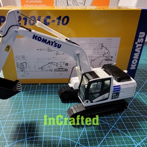 Komatsu PC450LC-6 excavator metal tracks - Joal 1:32 scale