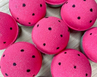 Watermelon Lemonade Bath Bomb | Large Handmade Bath Fizzy | Foaming Artisan Bath Bomb | Watermelon Bath Soak | Aromatherapy Gift For Her