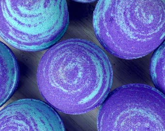 Siren Song Bath Bomb | Large Handmade Bath Fizzy | Citrus Foaming Artisan Bath Bomb | Moisturizing Bath Soak | Aromatherapy Gift For Her