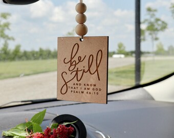 Be Still & Know | Car Charm