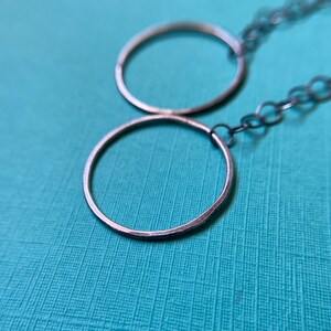 Fine/sterling silver modern earrings Orbit image 1