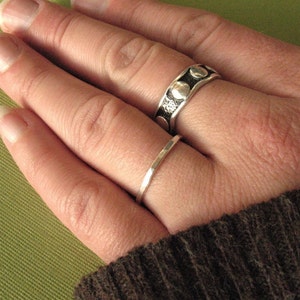 Anillo fino de plata fina - &quot;Single Skinny&quot;