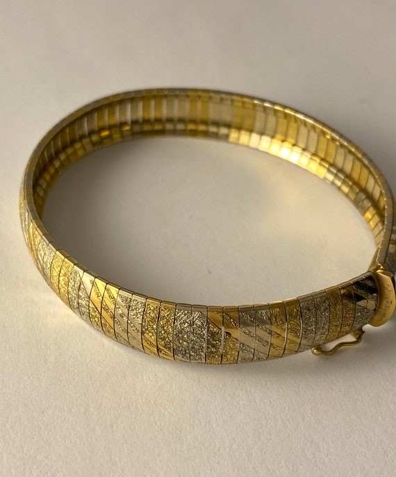 ESTATE - 10k Gold 7” 10mm wide Bracelet