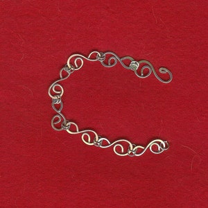 Silver Swirls Bracelet image 1