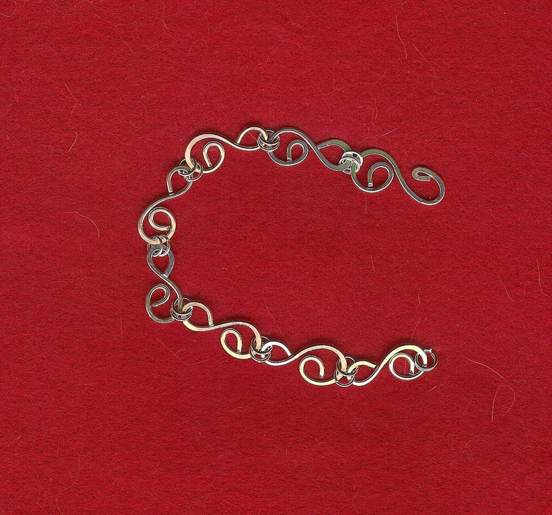Silver Swirls Bracelet image 1