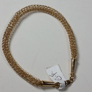 Lovely Gold Filled Viking Weave Bracelet 画像 1