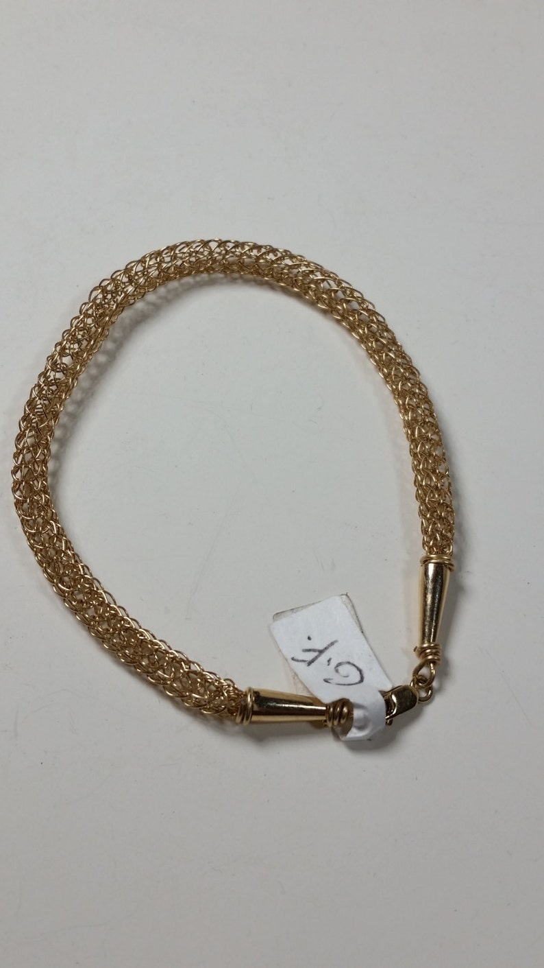 Lovely Gold Filled Viking Weave Bracelet 画像 1