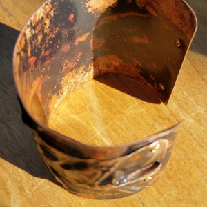 Lovely Textured Copper Cuff image 4