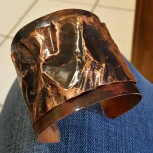 Lovely Textured Copper Cuff image 5