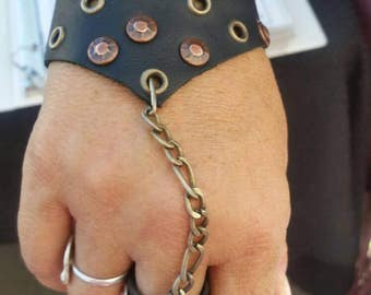 Leather Slave Bracelet