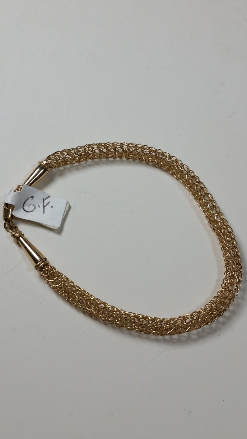 Lovely Gold Filled Viking Weave Bracelet 画像 2