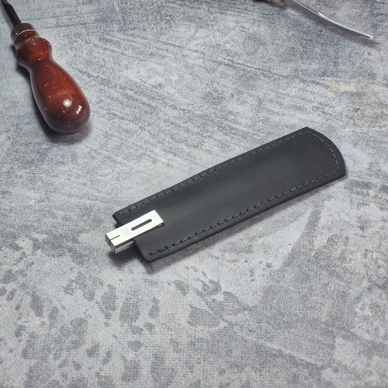 Personalized Leather Sheath – Handmade Custom Stamped Name , Tool Case ...