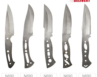 N690 Stainless Steel Knife Blade Blanks for Bushcraft, Hunting, Survival Knives