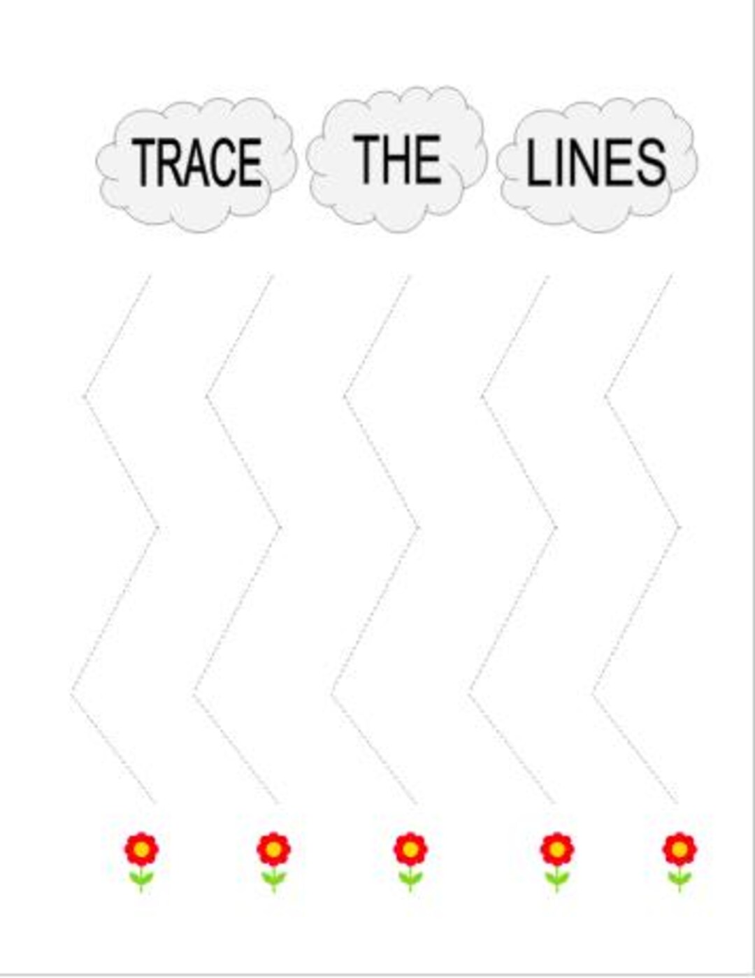 Line Tracing Worksheet | Fine Motor Skills Activity | Preschool ...