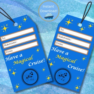 Cruise Fish Verlängerung, Pixie Dust Geschenkanhänger, digitaler Download, Have a Magical Cruise, Geschenkanhänger, Kreuzfahrtschiff, magisch