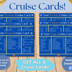 Cruise Line Deck Karten | Bündel | Fisch Verlängerung Geschenk | Cruise Fish Verlängerung | Pixie-Staub | Anhänger | Digitaler Download | Kreuzfahrtschiff