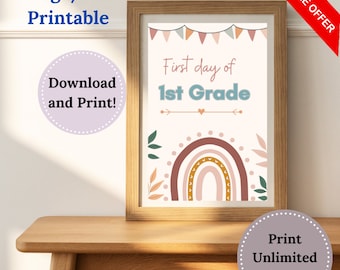 Back to School Sign, Back to School Memories Bundle, Back to School First and Last Day, Sign Set, School, Class, Celebrate Back to School