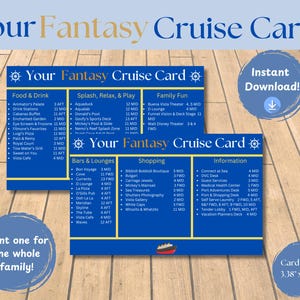 Carte da gioco Cruise Line / Fantasy / Fish Extender Gift / Cruise Fish Extender / Pixie Dust / Tag / Download digitale / Nave da crociera