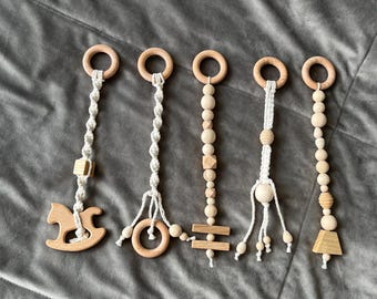 Giocattoli da palestra in legno per bambini, arco di attività Montessori
