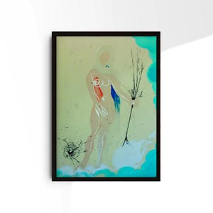 Salvador Dalì Virgo Art Print, Surreal Zodiac Poster, Astrology Wall Decor, Unique Horoscope Gift for Virgo Fans #D7